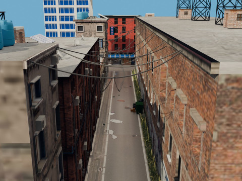 Urban Alley 3D 모델
