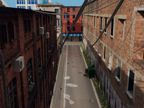 Urban Alley 3D 모델