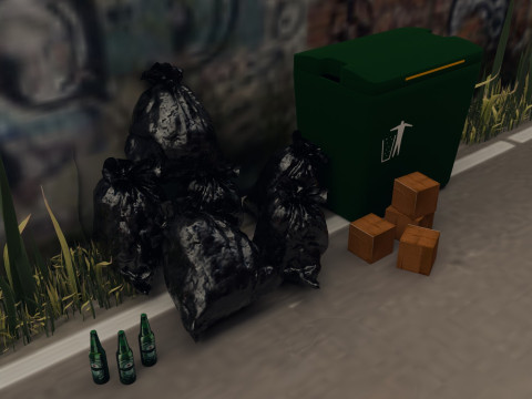 Urban Alley 3D 모델