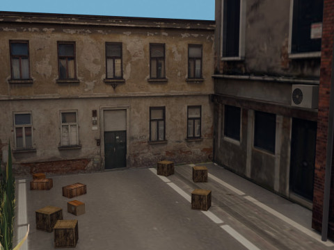 Urban Alley 3D 모델