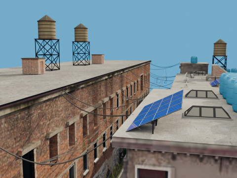 Urban Alley 3D 모델