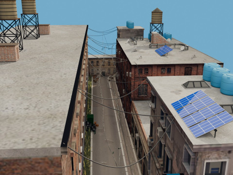 Urban Alley 3D 모델