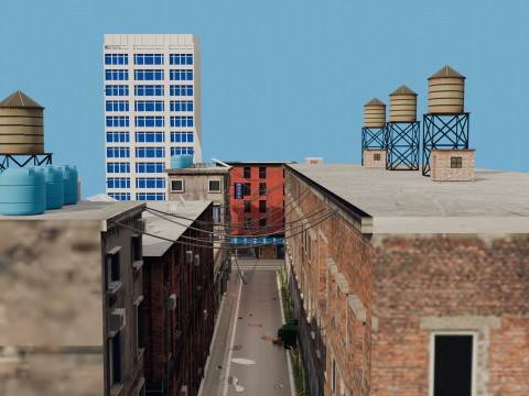Urban Alley 3D 모델