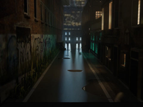 Urban Alley 3D 모델