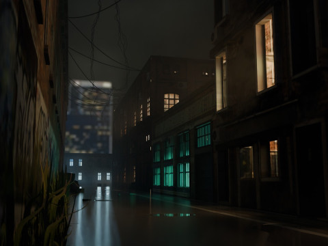 Urban Alley 3D 모델