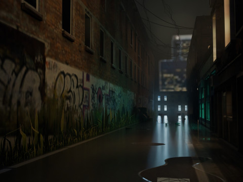 Urban Alley 3D 모델