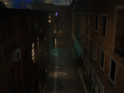 Urban Alley 3D 모델