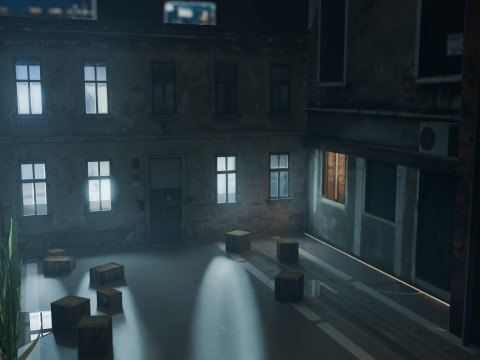 Urban Alley 3D 모델
