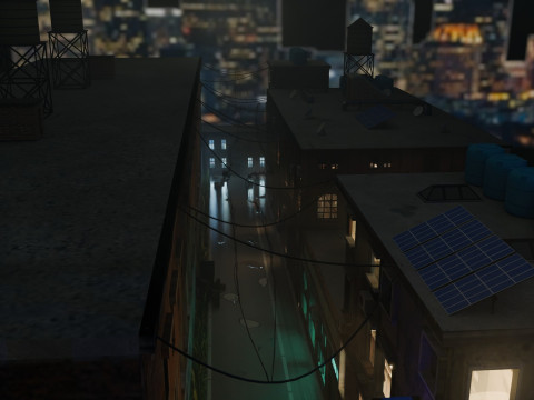 Urban Alley 3D 모델