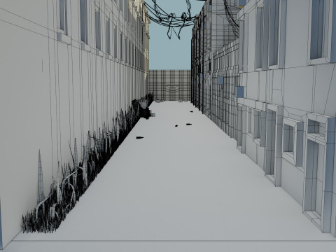 Urban Alley 3D 모델