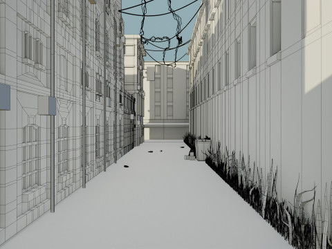 Urban Alley 3D 모델