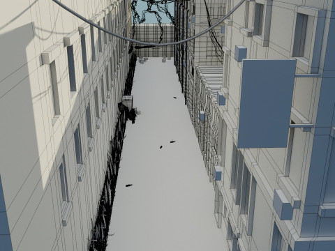 Urban Alley 3D 모델
