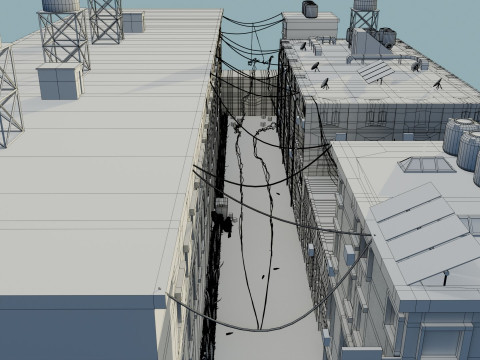 Urban Alley 3D 모델