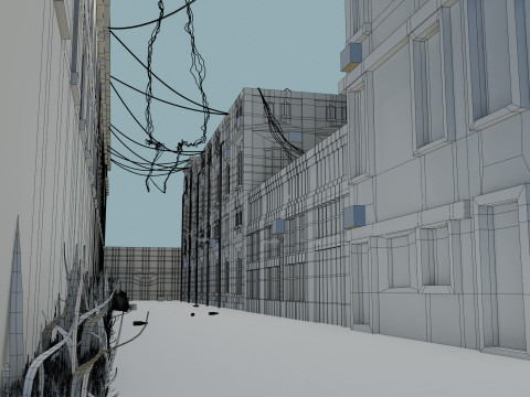 Urban Alley 3D 모델