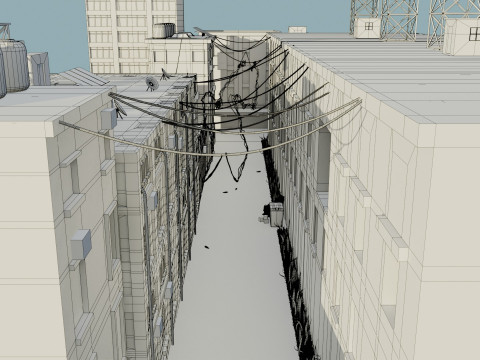 Urban Alley 3D 모델