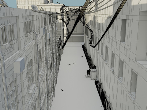 Urban Alley 3D 모델