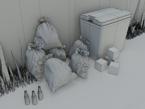 Urban Alley 3D 모델