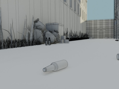 Urban Alley 3D 모델
