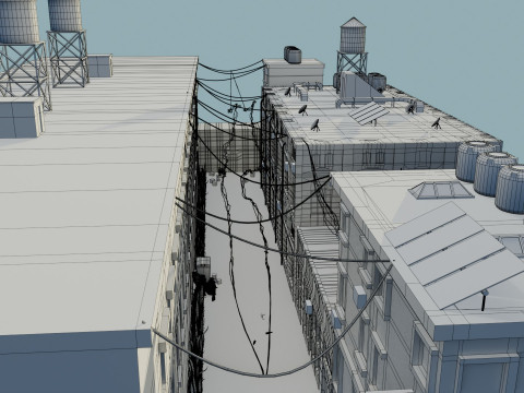 Urban Alley 3D 모델