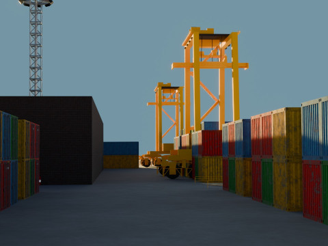 Harbor Port 3D Model