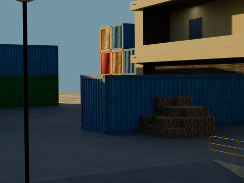 Harbor Port 3D Model