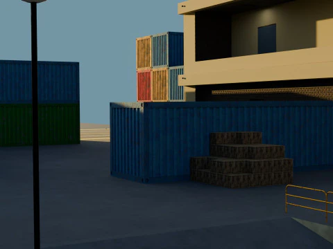 Harbor Port 3D Model