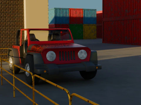 Harbor Port 3D Model