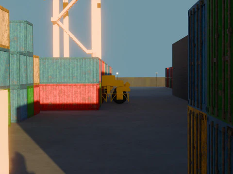 Harbor Port 3D Model