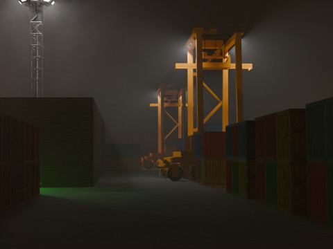 Harbor Port 3D Model