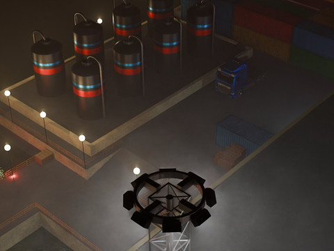 Harbor Port 3D Model