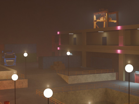 Harbor Port 3D Model