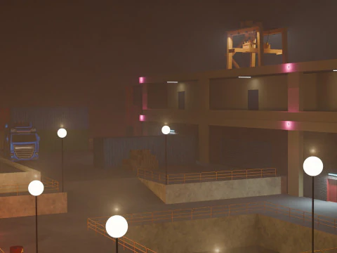 Harbor Port 3D Model