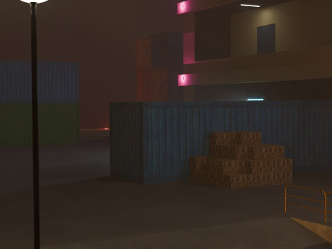 Harbor Port 3D Model