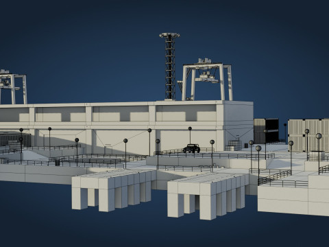 Harbor Port 3D Model