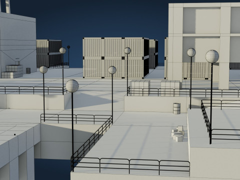 Harbor Port 3D Model
