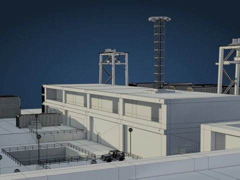 Harbor Port 3D Model