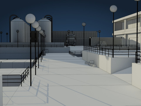 Harbor Port 3D Model