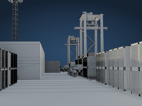 Harbor Port 3D Model