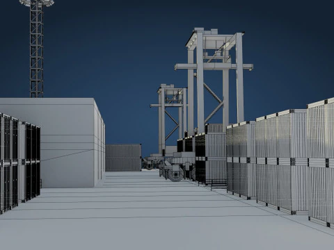 Harbor Port 3D Model