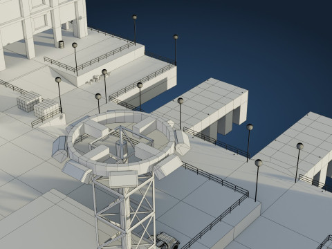 Harbor Port 3D Model