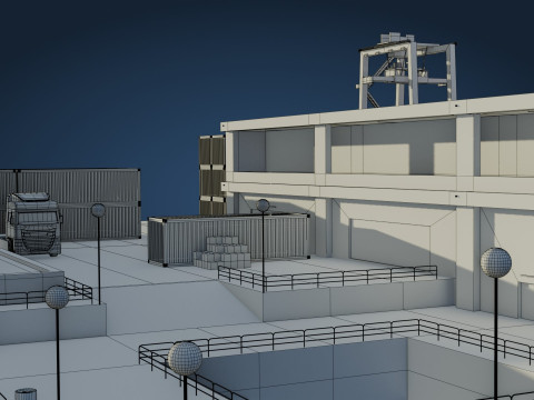 Harbor Port 3D Model