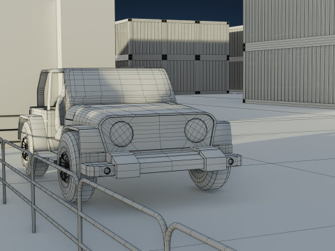 Harbor Port 3D Model