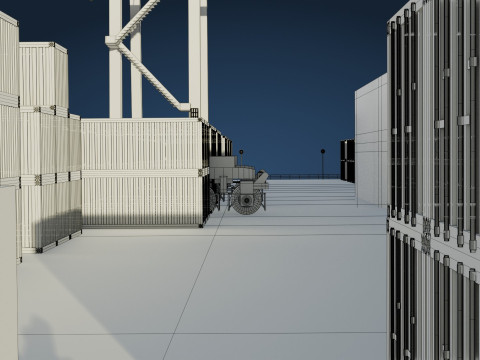 Harbor Port 3D Model