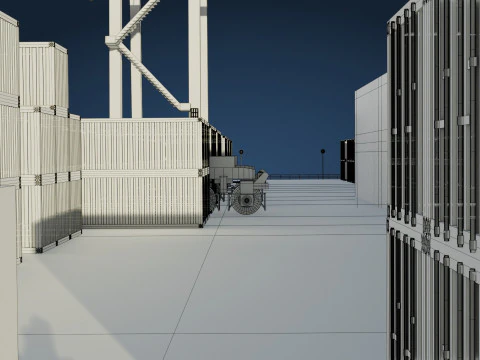 Harbor Port 3D Model