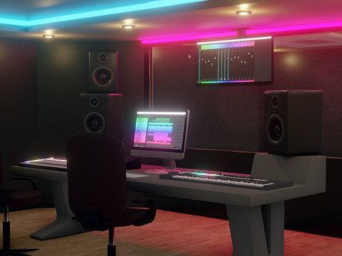 Recording Studio 3D Модель