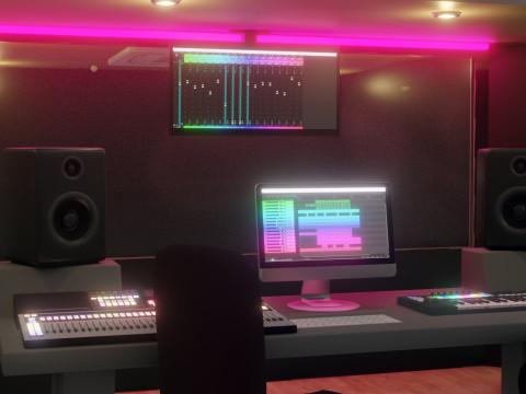 Recording Studio 3D Модель