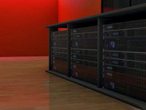 レコーディングスタジオ 3Dモデル