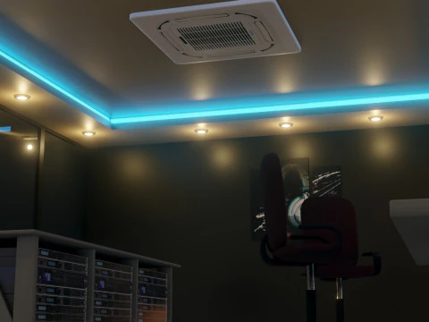 レコーディングスタジオ 3Dモデル