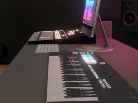 レコーディングスタジオ 3Dモデル