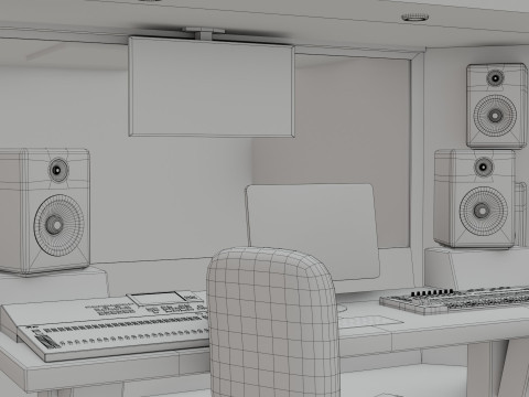 Recording Studio 3D Модель